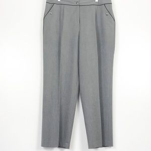 CATO Grey and Navy Career Dress Pant